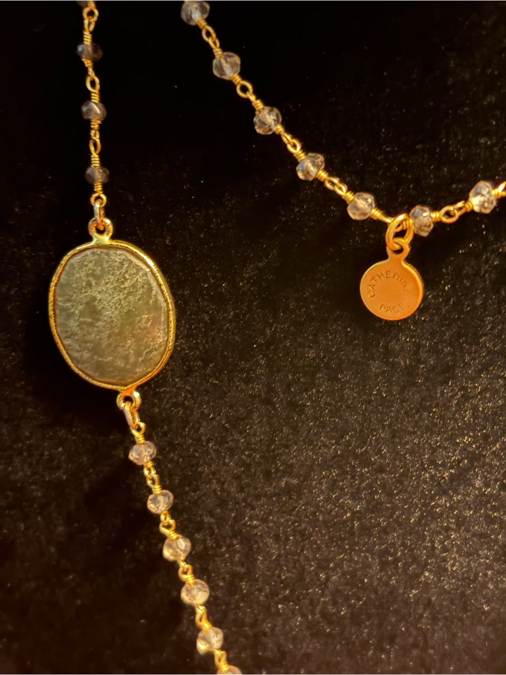 Catherine Page Gold-Tone Stone & Charm Layered Pendant Necklace in Gold - Picture 5 of 9